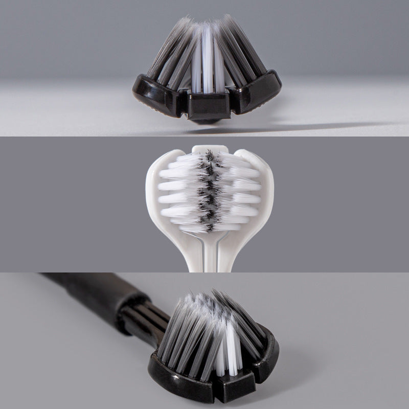 Triple-Sided Soft Bristle Toothbrush