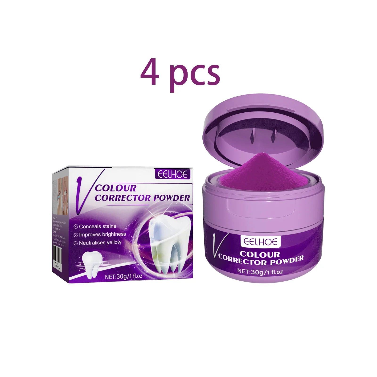 EELHOE Purple Teeth Powder