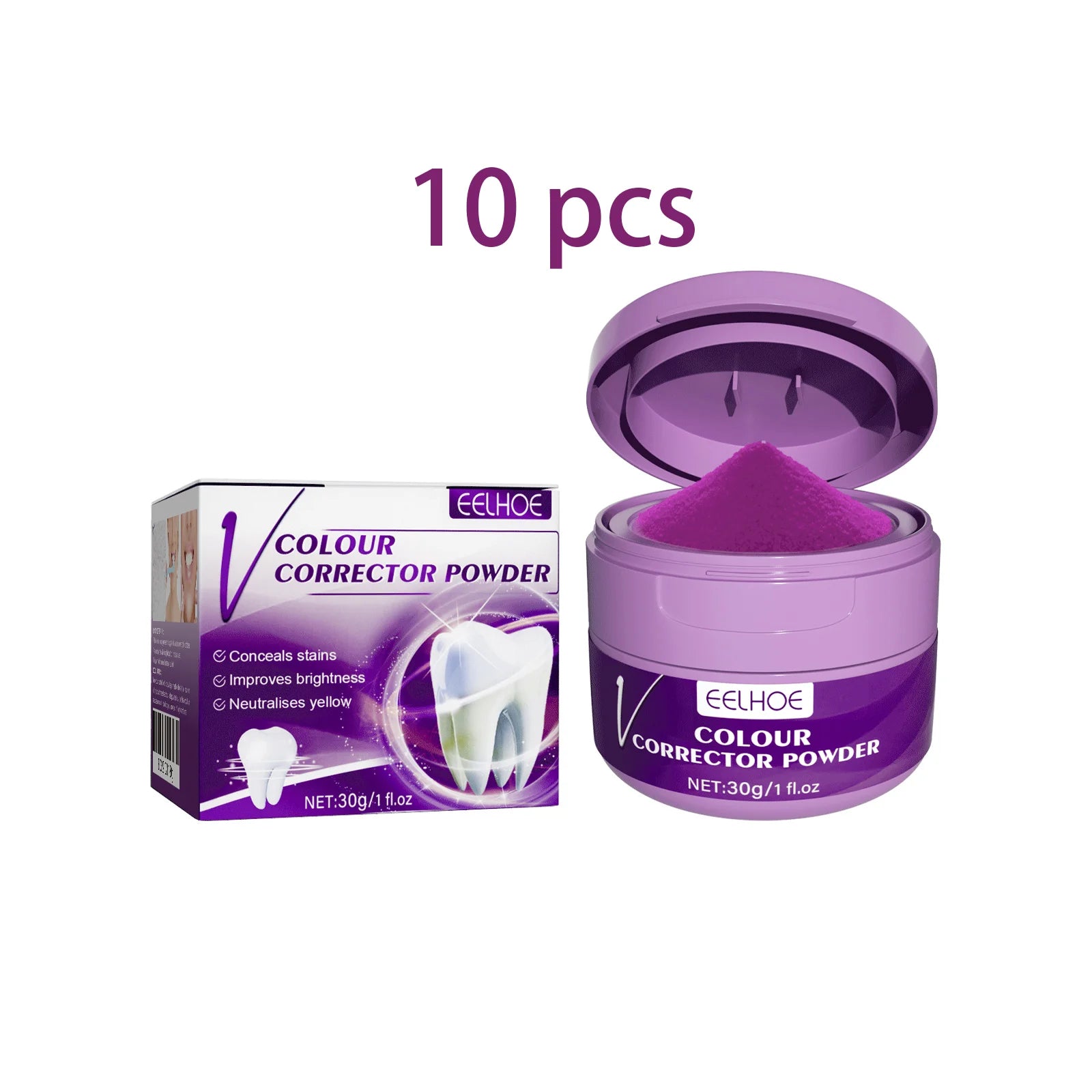 EELHOE Purple Teeth Powder