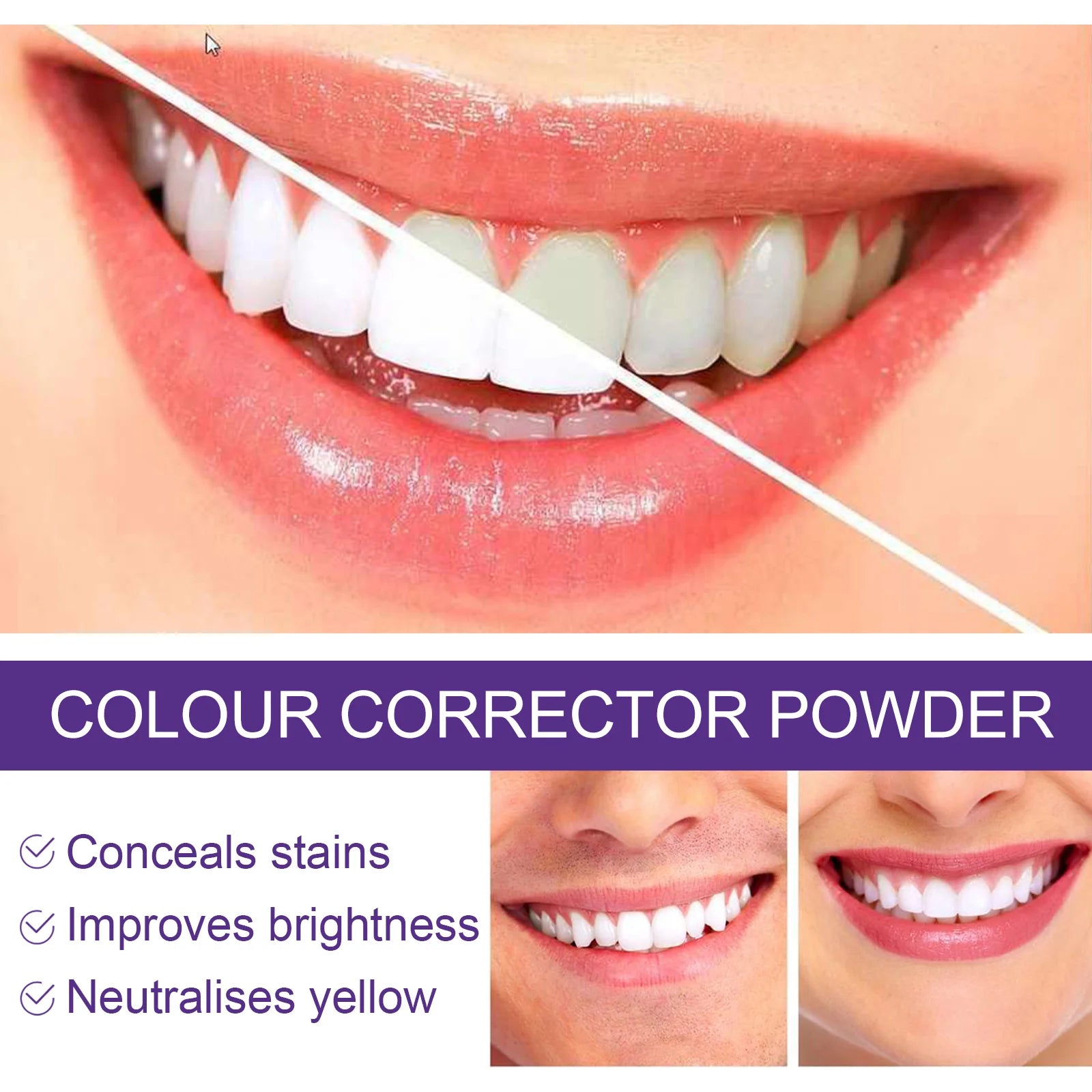 EELHOE Purple Teeth Powder