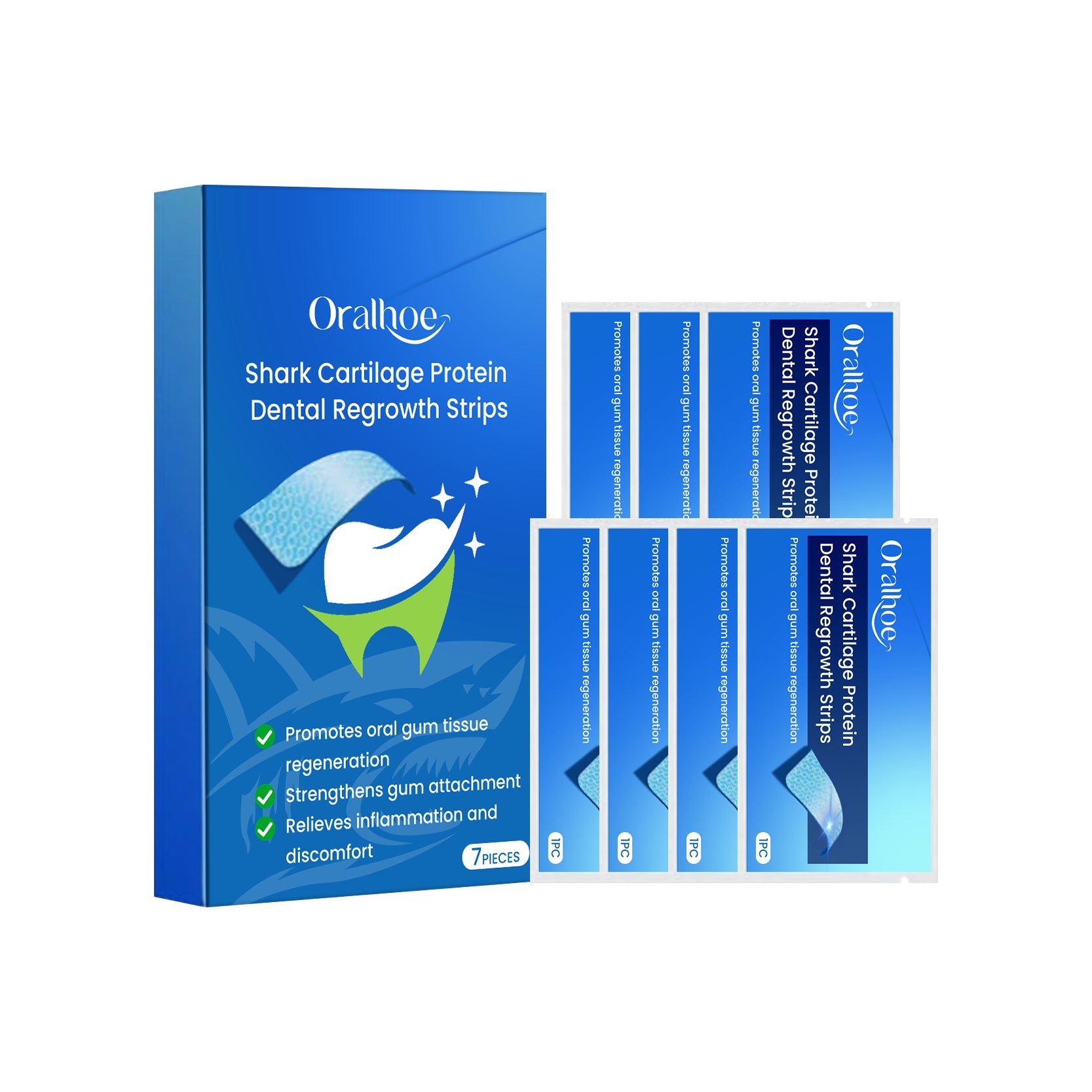 Dental Care And Whitening Strips For Stained Teeth
