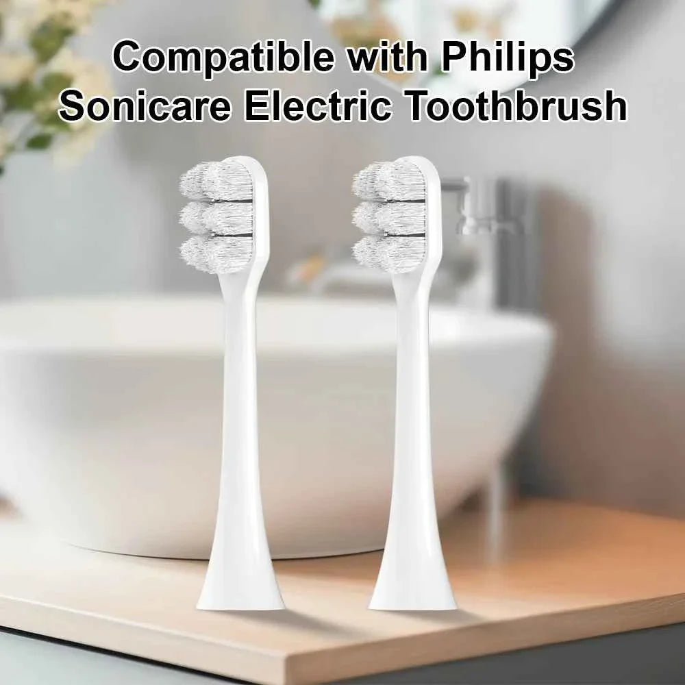Electric Toothbrush Replacement Heads Compatible with Philips Sonicare, Ultra Soft Nano Bristles Brush Heads for Sensitive Care