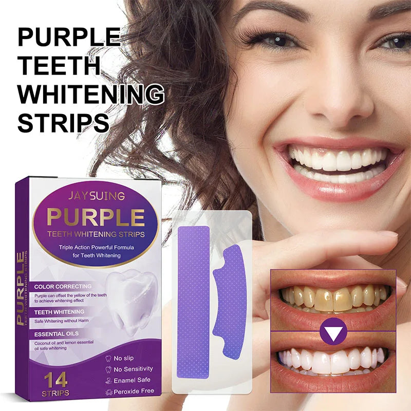 Purple Teeth Whitening Strips