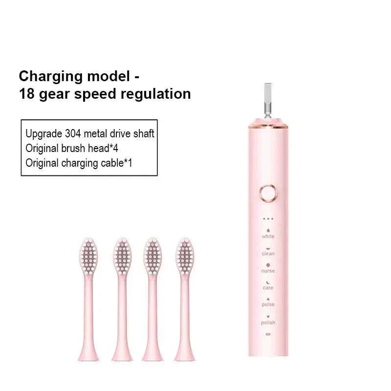 Xiaomi Youpin Sonic Electric Toothbrush USB Fast Charging Toothbrush Smart Timer Rechargeable Toothbrushes Replacement Heads Set