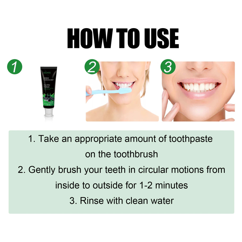 Clean White Bamboo Charcoal Toothpaste