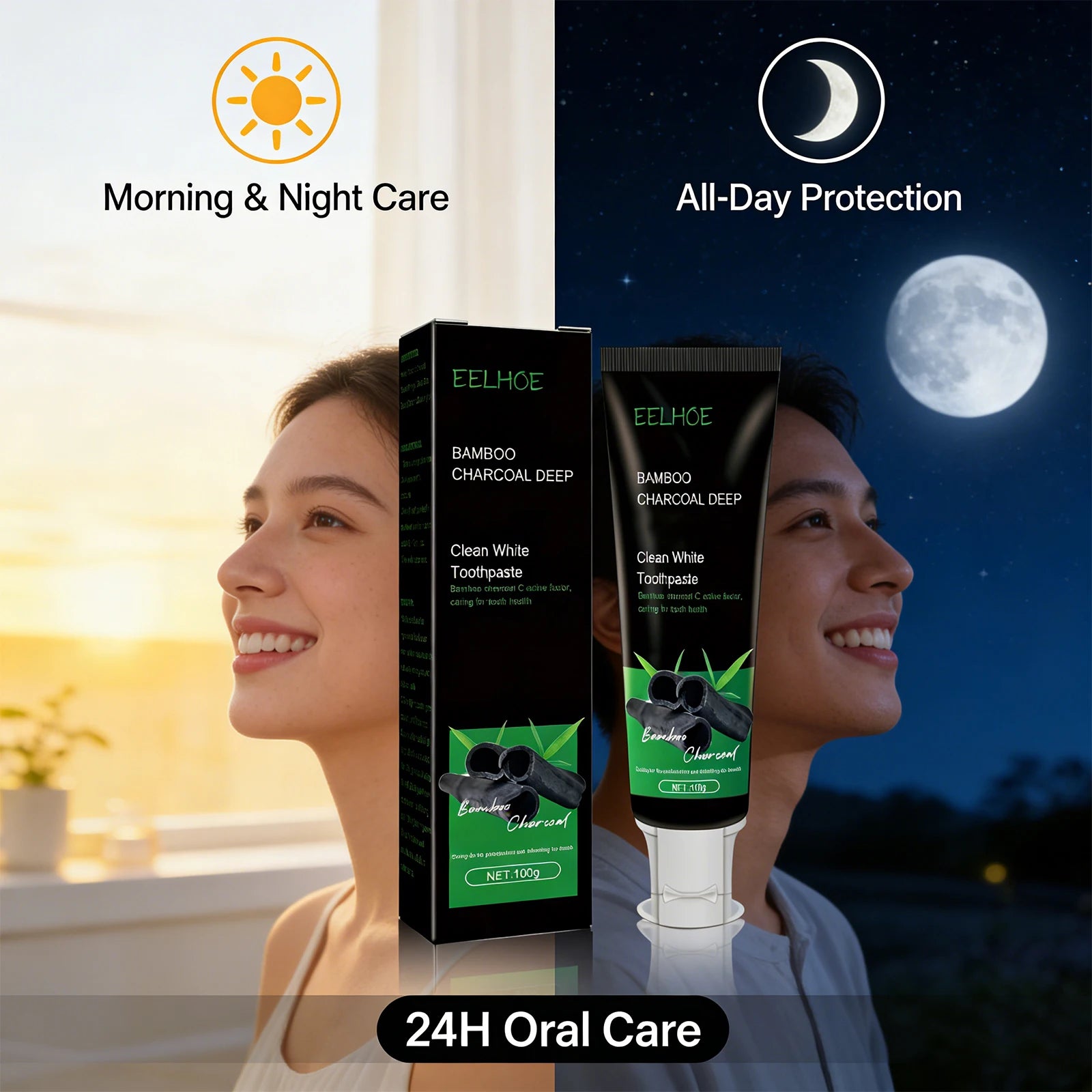 Clean White Bamboo Charcoal Toothpaste