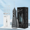 Oral Irrigator 40-140PSI Tooth Scaler 5 Speed Water Flosser Rechargeable Dental Water Jet 300ML IPX6 Waterproof Teeth Cleaner