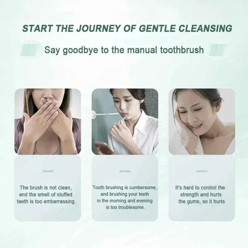 Xiaomi Youpin Sonic Electric Toothbrush USB Fast Charging Toothbrush Smart Timer Rechargeable Toothbrushes Replacement Heads Set