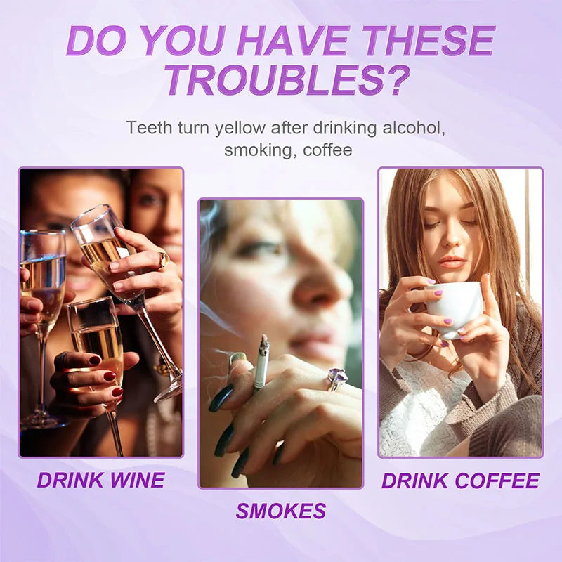 Purple Teeth Whitening Strips