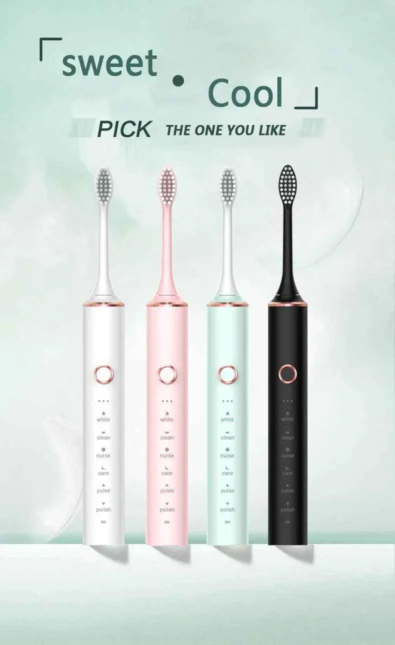 Xiaomi Youpin Sonic Electric Toothbrush USB Fast Charging Toothbrush Smart Timer Rechargeable Toothbrushes Replacement Heads Set