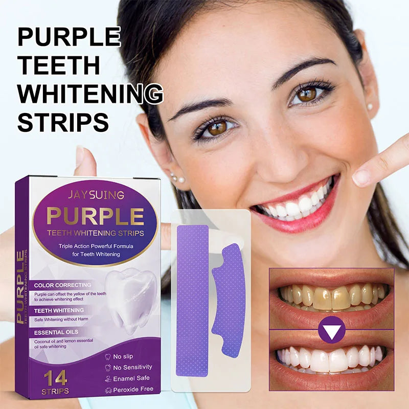 Purple Teeth Whitening Strips