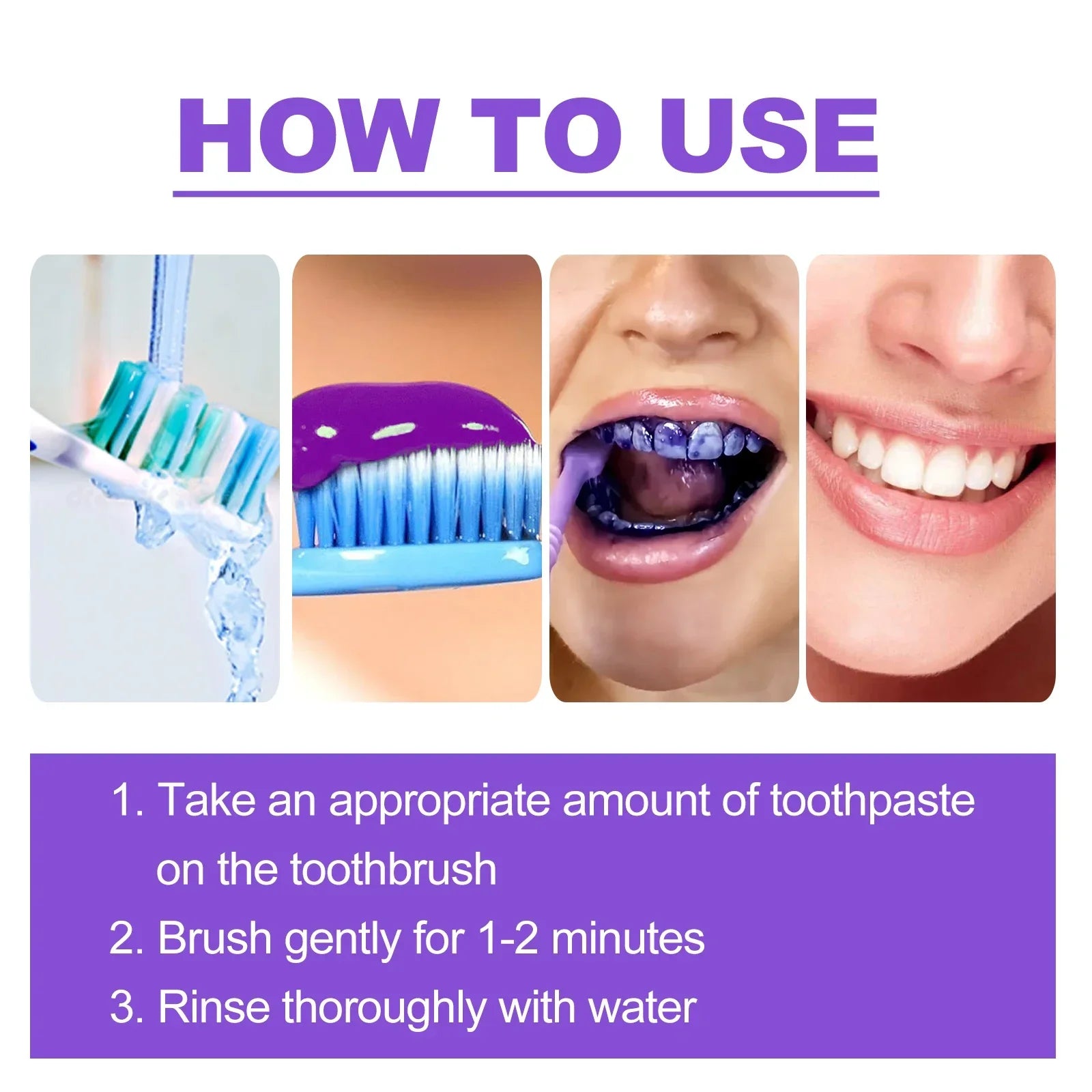 Purple Teeth Whitening Toothpaste
