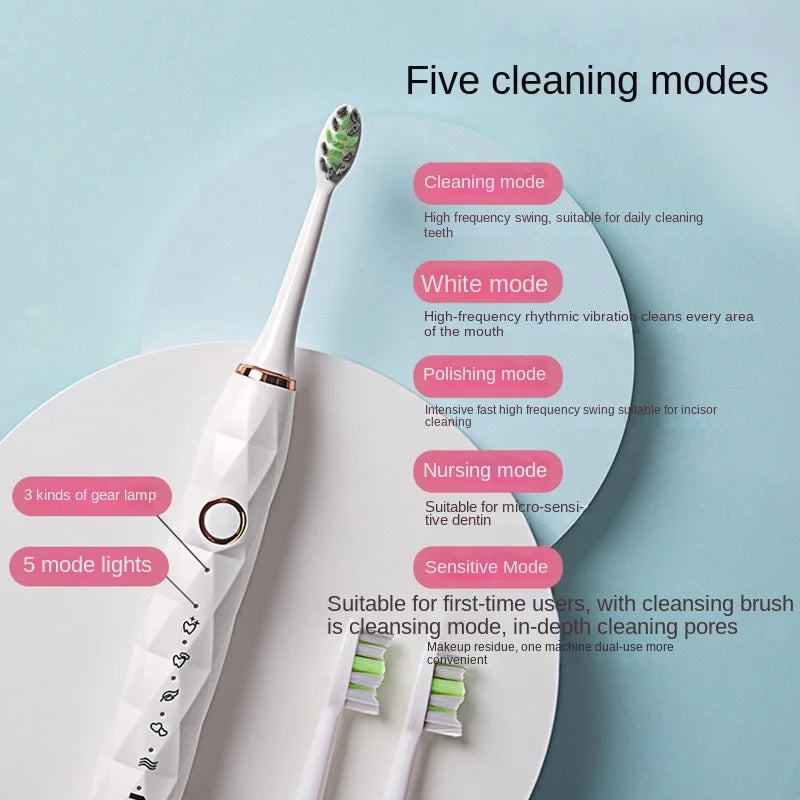 Smart Waterproof Sonic Toothbrush